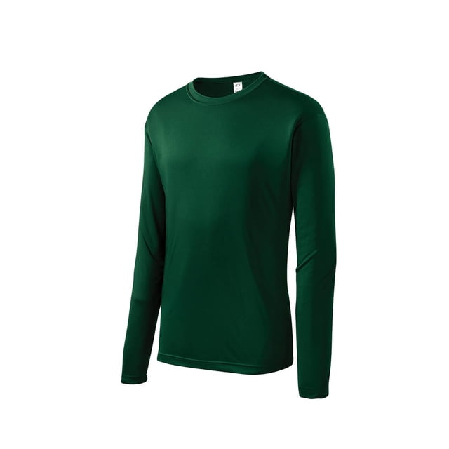 Gravity Threads Chandail à Manches Longues pour Hommes à Évacuation de l'Humidité - Vert Forêt - Petit