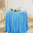 thumbnail image 1 of TIMIFIS Polyester Nappe en, Nappe Ronde de Décoration Intérieure Pailletée Mariage Pailletée pour Fêtes de Mariage 47X47 Pouces dans une Variété de Couleurs, 1 of 6