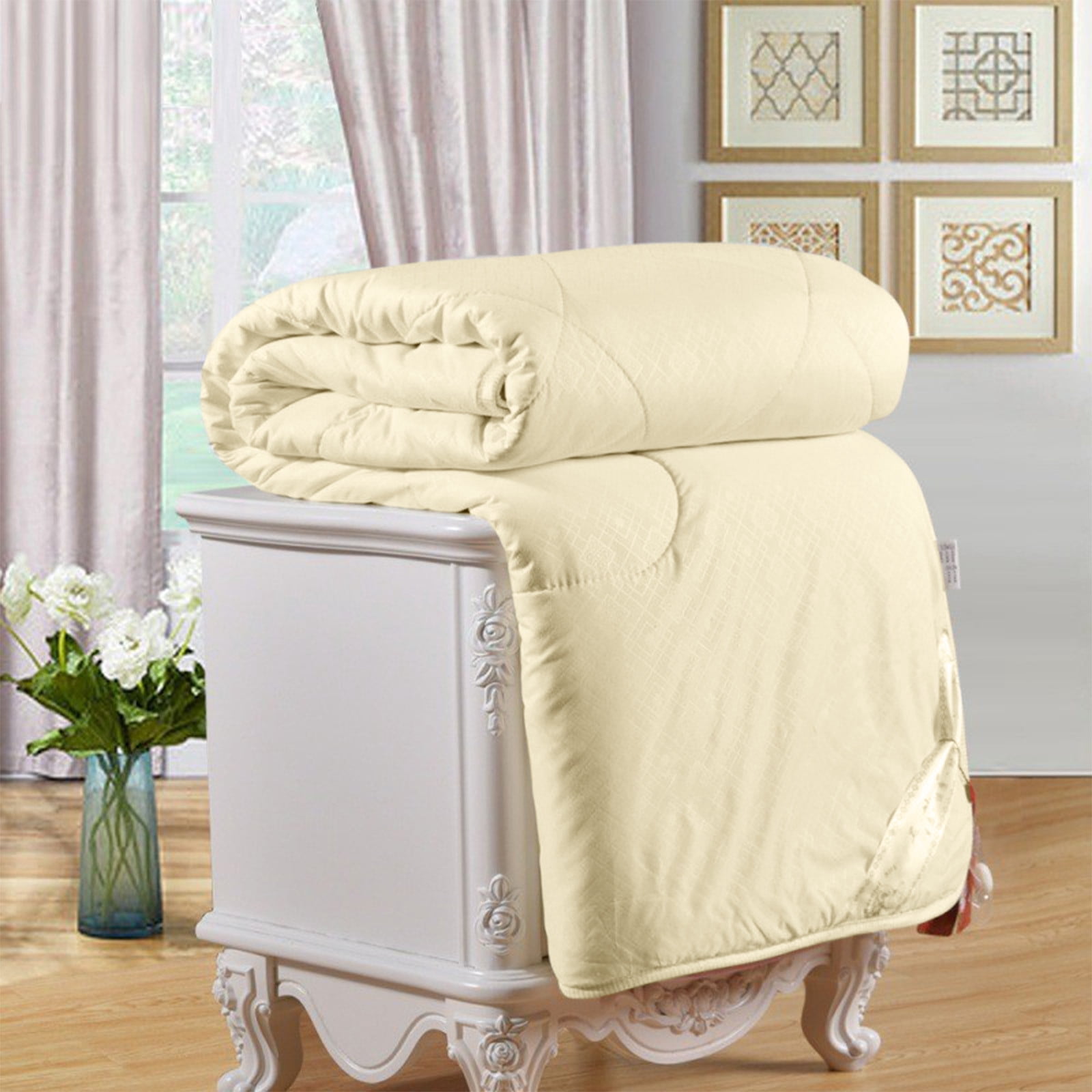 karymi Super-Soft Washed Microfiber Duvet Insert - Great For Summer Spring Fall Enhanced Warmth For All Seasons - Lightweight Yet Insulating Comforter Core Bedroom Decor Living Room Decor