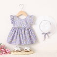 thumbnail image 2 of LOVZFMLL Summer Toddler Girls Short Sleeve Dress Pattern With Short Sleeves Skirt, 2 of 4