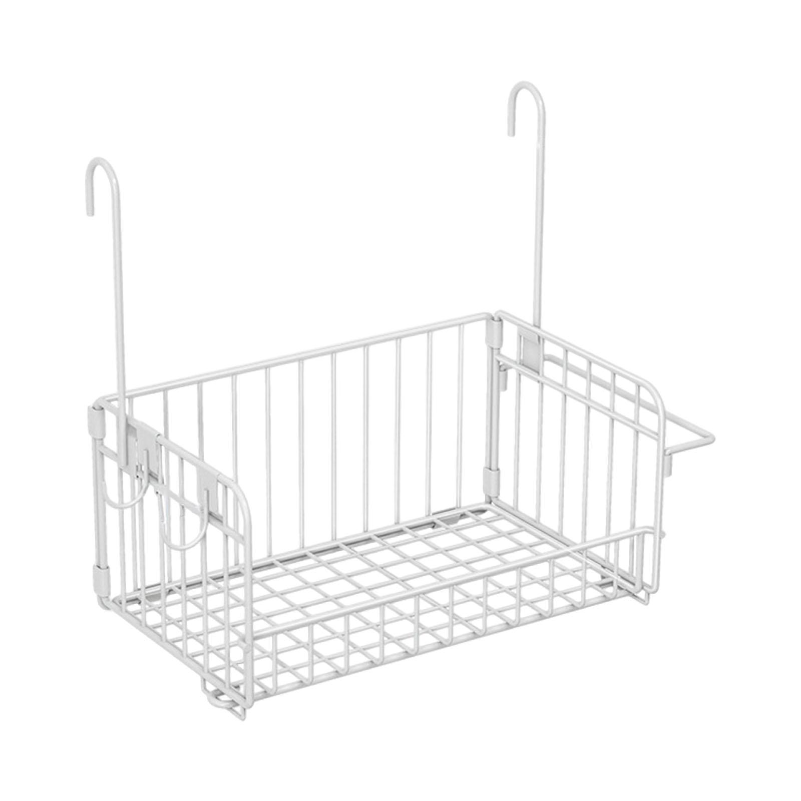 simhoa Hanging Storage Basket Sink Organization Organizer for Pantry Laundry Garage white