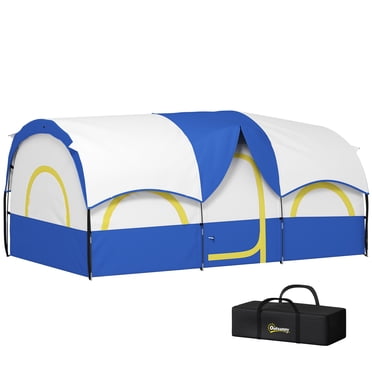Outsunny Tente de Camping pour 4 à 6 Personnes, Étanche 3000 mm et UPF 30+, Bleu