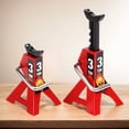 thumbnail image 4 of Estbridge  2 PCS Jack Stands  3 Ton Car Jack Stands Double Locking  Adjustable Height  for 1/10 RC Crawler Car (Red), 4 of 9