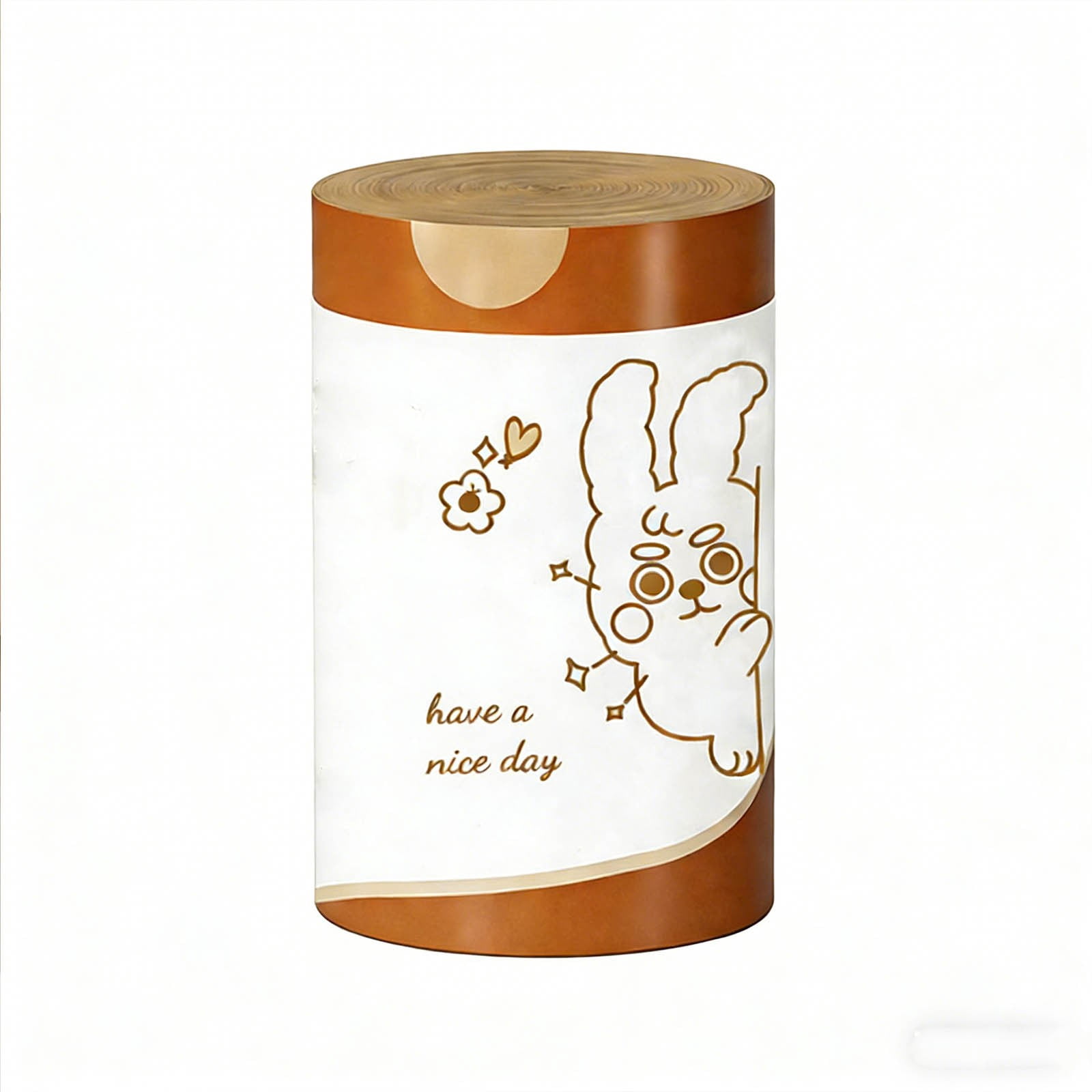 Wozhuo Rabbit Print Drawstring Garbage Bags, Leakproof Thickened Large Kitchen Trash Bags with Auto-Tie