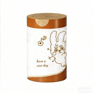 Wozhuo Rabbit Print Drawstring Garbage Bags, Leakproof Thickened Large Kitchen Trash Bags with Auto-Tie
