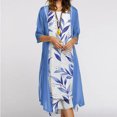 thumbnail image 2 of RKSTN Summer Dresses 2023 Fashion Casual Round Neck Sleeveless Maxi Dress Solid Coat Two-Piece Set, 2 of 6