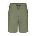 thumbnail image 3 of LSLJS Mens Athletic Shorts with Pockets and Elastic Waistband Quick Dry Cotton Linen Shorts, 3 of 5