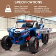 thumbnail image 3 of Royalbelle Bleu 24V Voiture Électrique avec Télécommande, UTV Tout-Terrain, 3 of 7