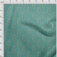 thumbnail image 3 of oneOone Cotton Flex Fabric Leaves & Floral Block Printed Fabric 1 Yard 40 Inch Wide, 3 of 4