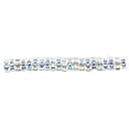 thumbnail image 2 of 100 Pieces Rhinestone Rondelles with Big Holes Charm Spacer Beads Jewelry Crystal Multi-colors Loose Bead for DIY Necklace White AB, 2 of 8