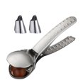 thumbnail image 2 of Oleegame 1PC Kitchen Utensils Set Clip Metal Sheller Nut Walnut Quick Pliers 2 In 1 Opener Chestnut Kitchen Dining Bar Silver, 2 of 7