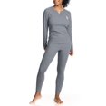 thumbnail image 4 of U.S. Polo Assn. Women's Ribbed Henley Long Underwear Thermal Set *Online Exclusive, 4 of 6