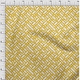 thumbnail image 4 of oneOone Velvet Yellow Fabric Geometric Dress Material Fabric Print Fabric By The Yard 58 Inch Wide, 4 of 4