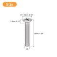 thumbnail image 2 of Unique Bargains Vis de Machine à Tête Ovale M6x35mm, Lot de 25, Vis à Tête Fraisée Légèrement Relevée en Acier Inoxydable 304, 2 of 5