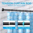 thumbnail image 2 of Shower Curtain Rod - Adjustable Tension Spring Shower Curtain Rod Tension Premium Stainless Steel -Slip No Drilling No Rust for Bathroom, 2 of 7