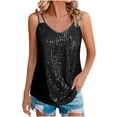 thumbnail image 1 of Mrzvby Summer Tank Top for Womens Women V-Neck Dressy Tank Tops Sparkly Party Concert Outfits, 1 of 9
