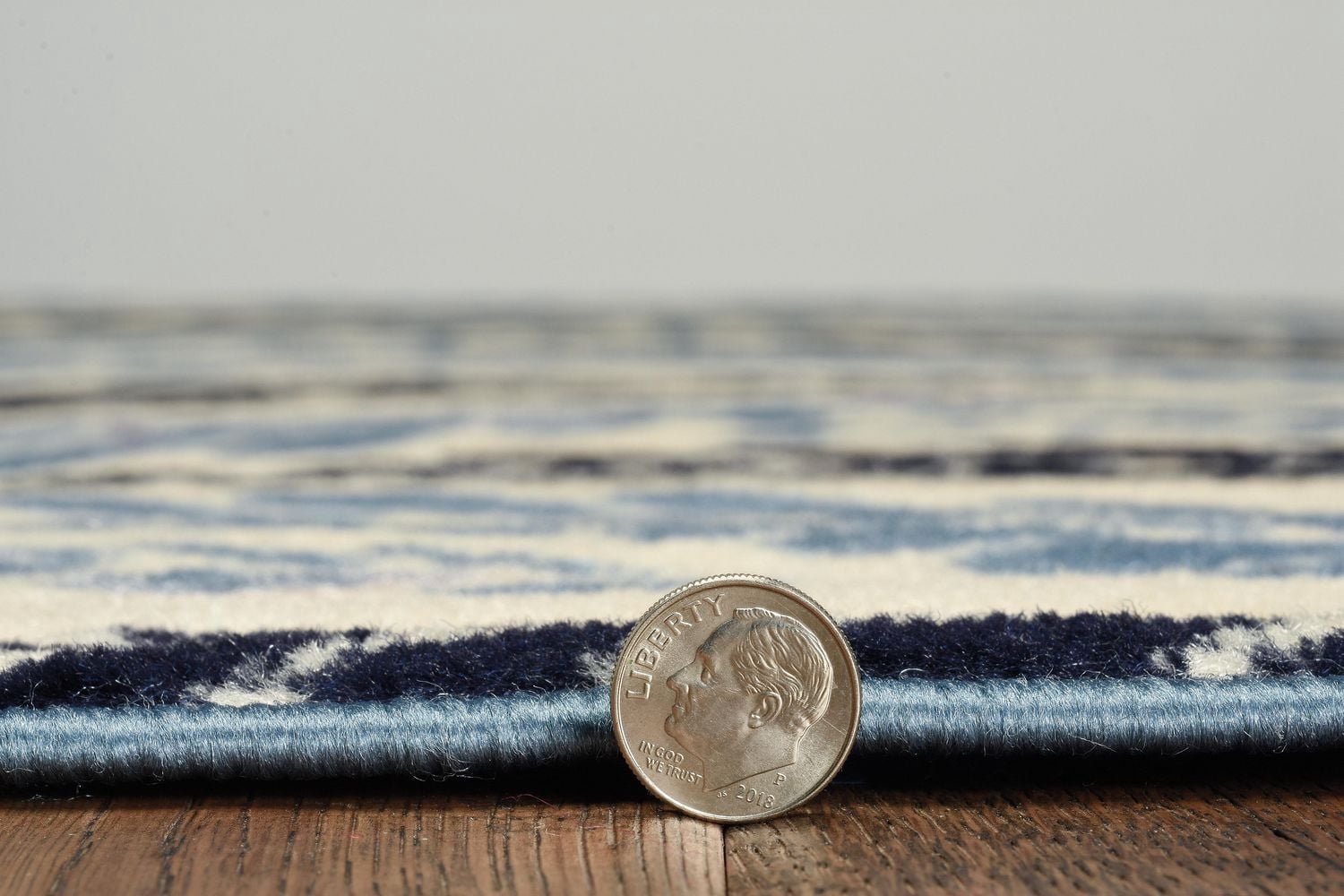 Tapis Capri Bridger os & bleu de 6 pi 5 po x 9 pi 3 po