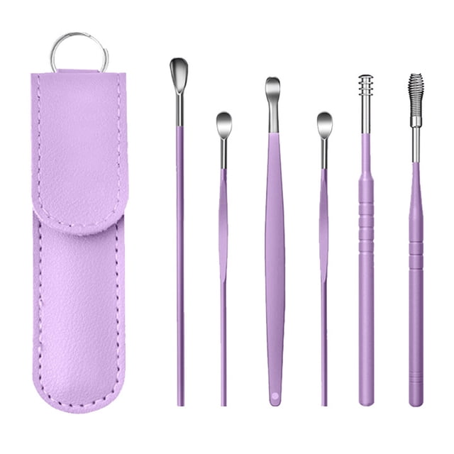 Xihbxyly up to 60% off Gifts Stainless Steel Ear Digging Spoon Set Ear Digging Tool Ear Digging Spoon Ear Digging Tool Six Piece Set Holiday Deals
