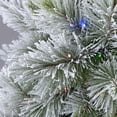thumbnail image 3 of Holiday Time Concord 7.5' Pre-Lit Regular Full Flocked Quick Set® Simple Shape Pine Christmas Tree - Green, 3 of 10