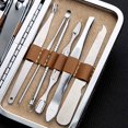 thumbnail image 3 of 10Pcs/set Stainless Steel Manicure Set Nail trimmer kit Clippers Cleaner Grooming Kit Nail Care Nail Trimmer Set, 3 of 5