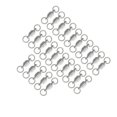 thumbnail image 1 of pitrice 25Pcs Ball Bearing Fishing Swivel Connectors Duty Rings Ring Carp 6 Heavy Silver 6, 1 of 6