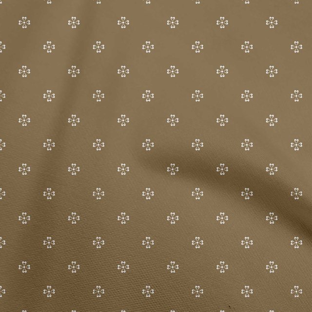 oneOone Polyester Spandex Brown Fabric Asian Floral Block Craft Projects Decor Fabric Printed By The Yard 56 Inch Wide
