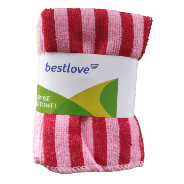 Kitchen Wipes Double Color Stripes Plain Stripes Plain Colors Oil Multifunctional Ultra Fine Fiber Rags Lazy Dishwashers Cleaning Cloths And Dishwashing Cloths, Kitchen Wipes