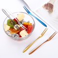 thumbnail image 4 of 6Pcs Stainless Steel Fruit Forks Mini Food Pick Cake Desserts Sushi Snack Sticks, 4 of 9