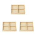 thumbnail image 1 of Thinsony Jewelry Display Tray Case Beads Holder Ladies Bangles Gemstone Stackable 4 grids 7.87x5.91x1.38 Inch 3Set, 1 of 6