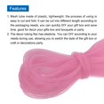 thumbnail image 3 of Unique Bargains 26 Yards Mesh Tube 3/8 Inch Decor Tubing Flex for Wreath,DIY Craft Pink, 3 of 3