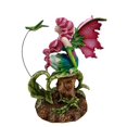 thumbnail image 4 of Ebros Gift Amy Brown Fée de la Forêt Magenta avec Colibri Flirtant Figurine 6"H, 4 of 6