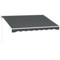 thumbnail image 1 of Outsunny 10' x 8' Electric Retractable Awning w/ Remote Controller, Grey, 1 of 9