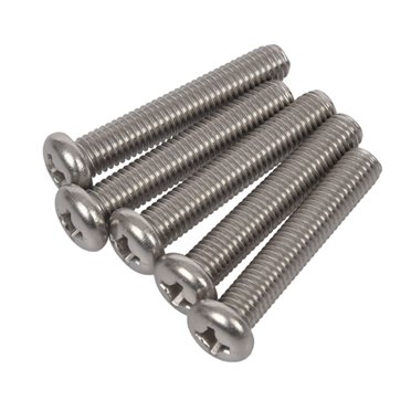 M8 x 45mm Boulon de Vis de Machine en Acier Inoxydable 304 Phillips 5 Pcs