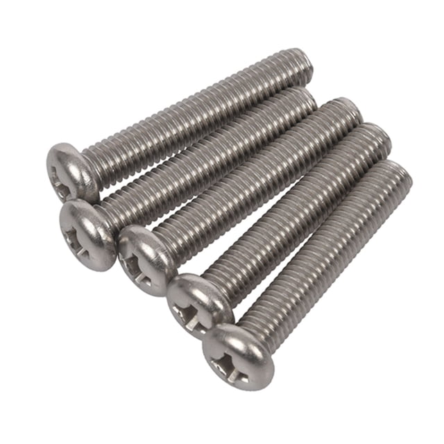 M8 x 45mm Boulon de Vis de Machine en Acier Inoxydable 304 Phillips 5 Pcs