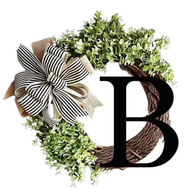 CEHVOM Last Name Year Round Front Door Wreath,Decorative Hanging Plaques In Front Of The Door Clearance