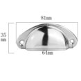 thumbnail image 2 of 12Pcs Cup Pull Shell Handles Half Moon Kitchen Cupboard Cabinet Door Drawer, 2 of 7