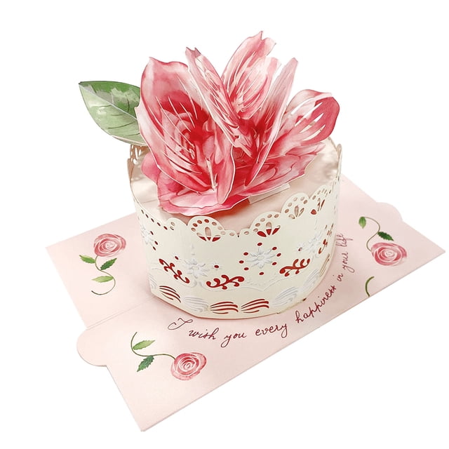 TopLLC Three-dimensional Holiday Greeting Card Universal Lovely Blessing Thanksgiving Card