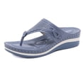 thumbnail image 2 of LSLJS Sandales pour Femmes Grande Taille Légères Chaussures Rétro Tongs de Massage Semelle Souple Pantoufles Compensées, Pantoufles pour Femmes, 2 of 7