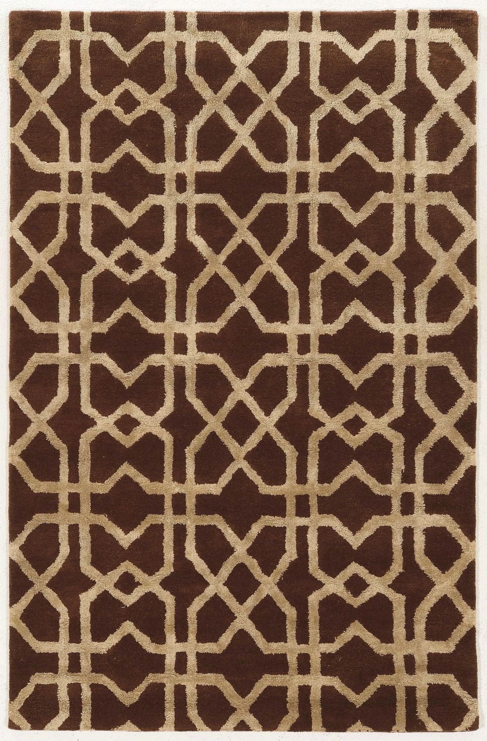 Tapis en Laine Aspire Xs marron et sable de 8 pi x 11 pi