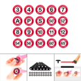 thumbnail image 2 of Maoww Golf Pole Marker Removable Sign Clip Durable for Golfer Gift Giveaways White Round Red, 2 of 5