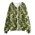 thumbnail image 4 of WZXFASHION Women'S Fashionable And Simple Zipper Hooded Drawstring Pocket Cardigan Sweatshirt Clearance Sales Today Deals Prime pullover sweater, 4 of 4