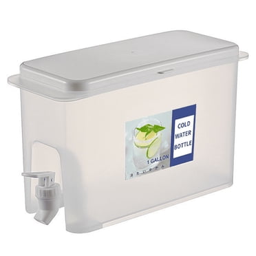 Distributeur de Boissons pour Réfrigérateur, Distributeur de Boissons avec Robinet. Lait, Distributeur de Limonade, Contenants à Jus avec Couvercles pour Réfrigérateur, Fêtes et Usage Quotidien, Scellé et Écran de Filtre