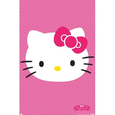 Hello Kitty: Basic - Face Wall Poster, 22.375" x 34"