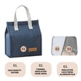 thumbnail image 1 of Rbaofujie Sac à Lunch Sac à Repas Vertical Portable Sac Bento Cationique Sac Isotherme Sac pour Boîte à Riz Sac Bento Grande Capacité Sacs à Lunch pour Enseignante pour Femmes, 1 of 9