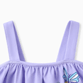 thumbnail image 4 of Peppa Pig Toddler Girls 2pcs Floral Butterfly Print Ruffled Sleeveless Top with Pants Set, 4 of 5