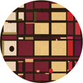 thumbnail image 1 of Ahgly Company Machine Washable Indoor Round Transitional Bronze Brown Area Rugs, 6' Round, 1 of 7