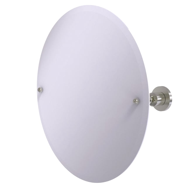 Frameless Round Tilt Mirror with Beveled Edge
