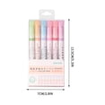thumbnail image 3 of Chmadoxn Highlighter Pen Set Border Pen 6 Colours Highlighter Set With Different Shapes Highlighters Markers Coloured Pens 5ml Outline Pen, 3 of 3