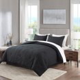 thumbnail image 3 of JML 3 Piece Queen Comforter Set - All Season 480GSM Down Alternative Comforter, Black, 3 of 5
