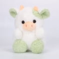 thumbnail image 2 of Green Fruit Themed Cow Plush Toy 20Cm Soft Animal Doll For Home Decor, 2 of 5